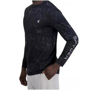 Spyder Men’s Rash Guard Breathable Fabric Quick Dry 50+ UPF Protection Shirt